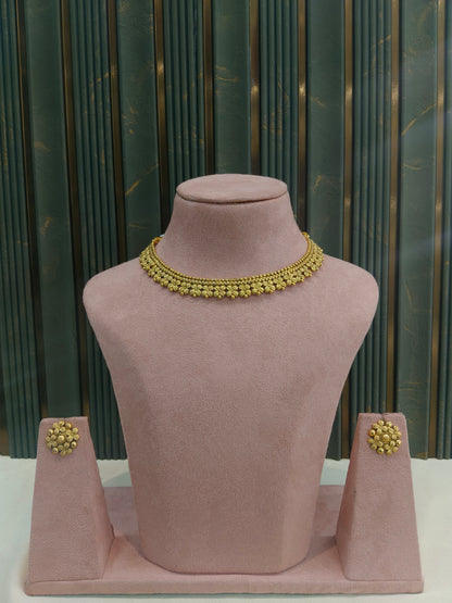 Gold Polki  Necklace Jewellery Juhi Set