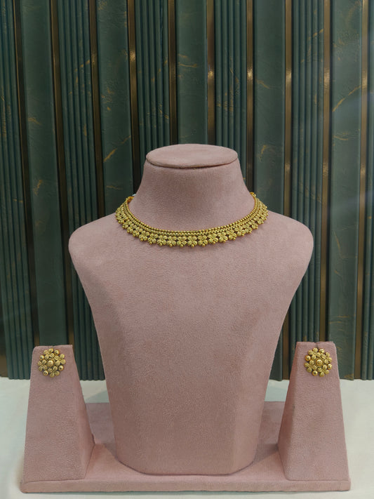Gold Polki  Necklace Jewellery Juhi Set