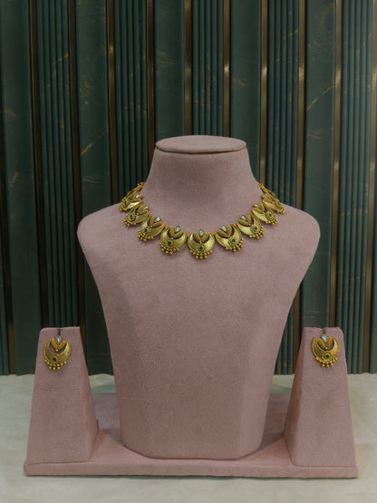 Gold Polki  Necklace Jewellery Juhi Set