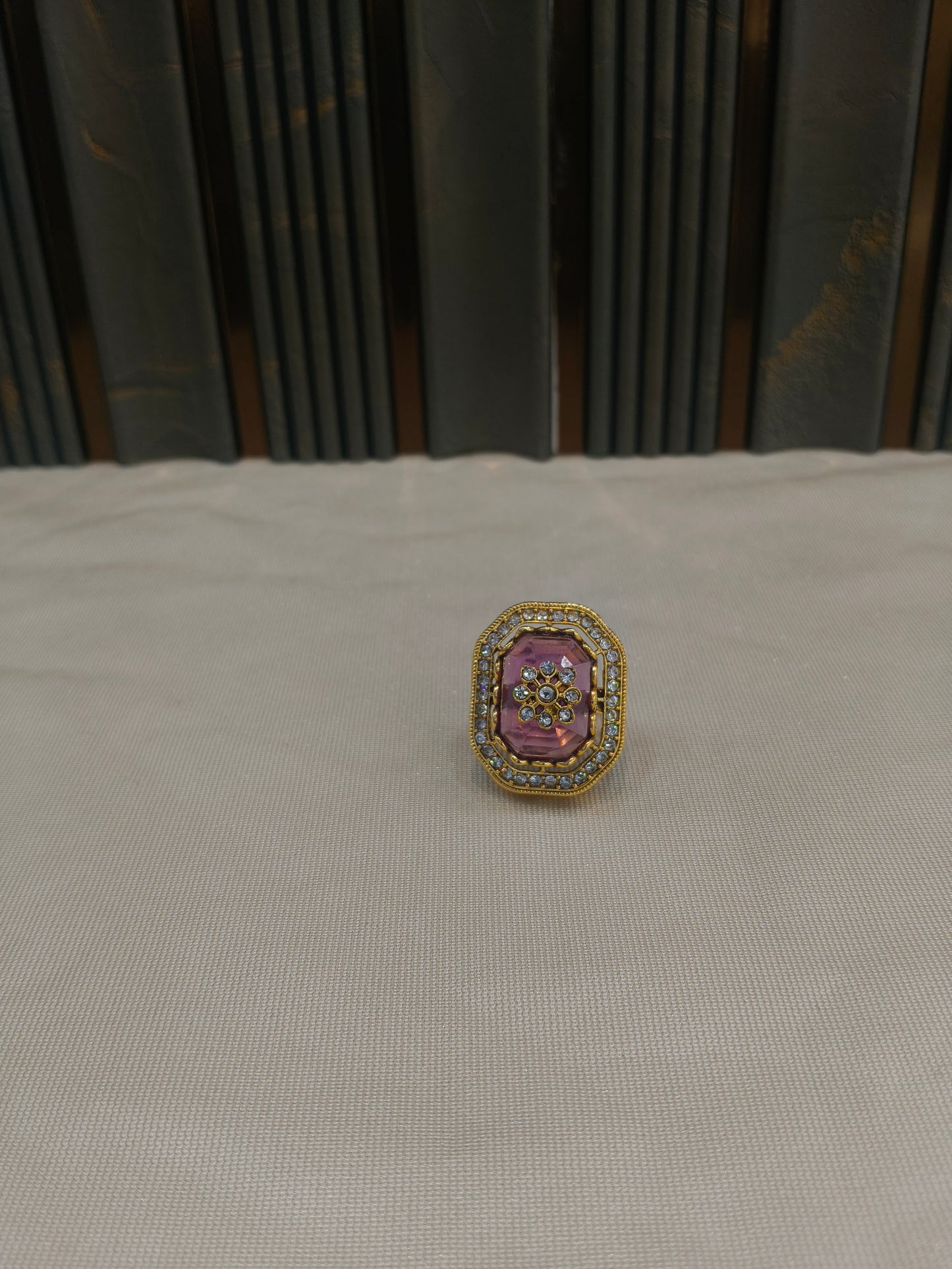 Kundan Adjustable Una Finger Rings