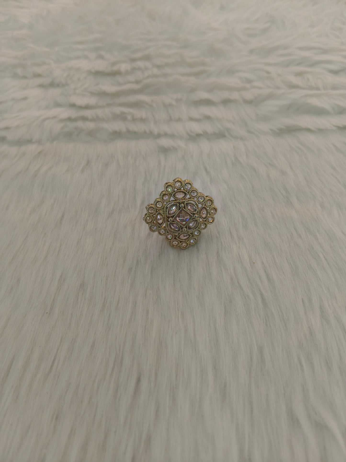 Gold Cocktail Indian Finger Roopa Rings