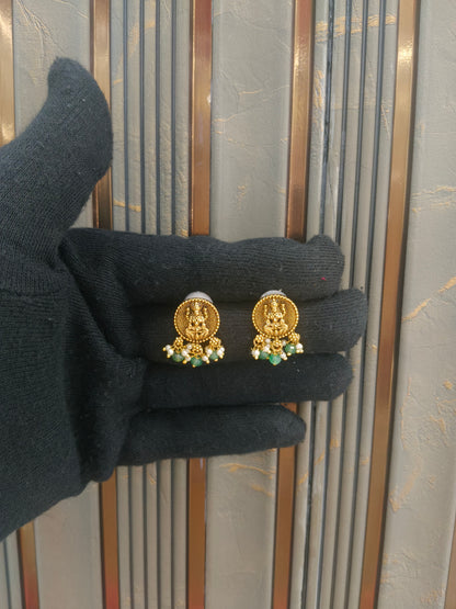 Gold Polki Yaad Earrings