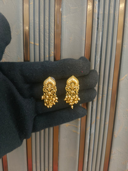 Gold Polki Yaad Earrings