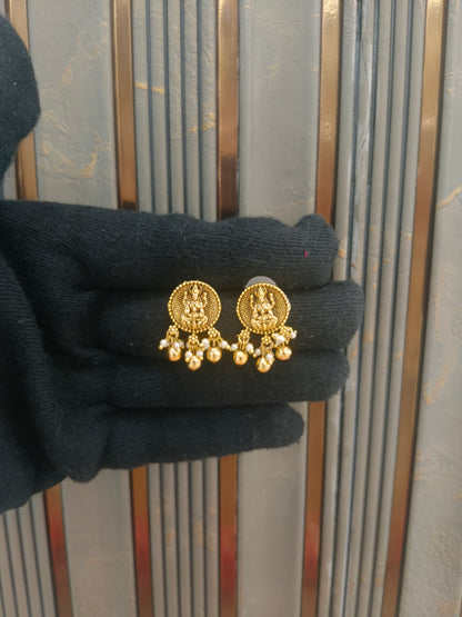 Gold Polki Yaad Earrings