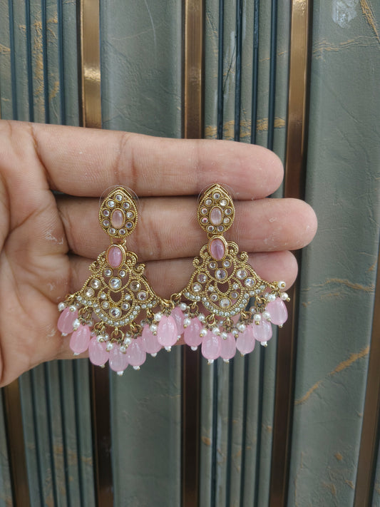 Antique  Kundan Bollywood Sonam Earrings