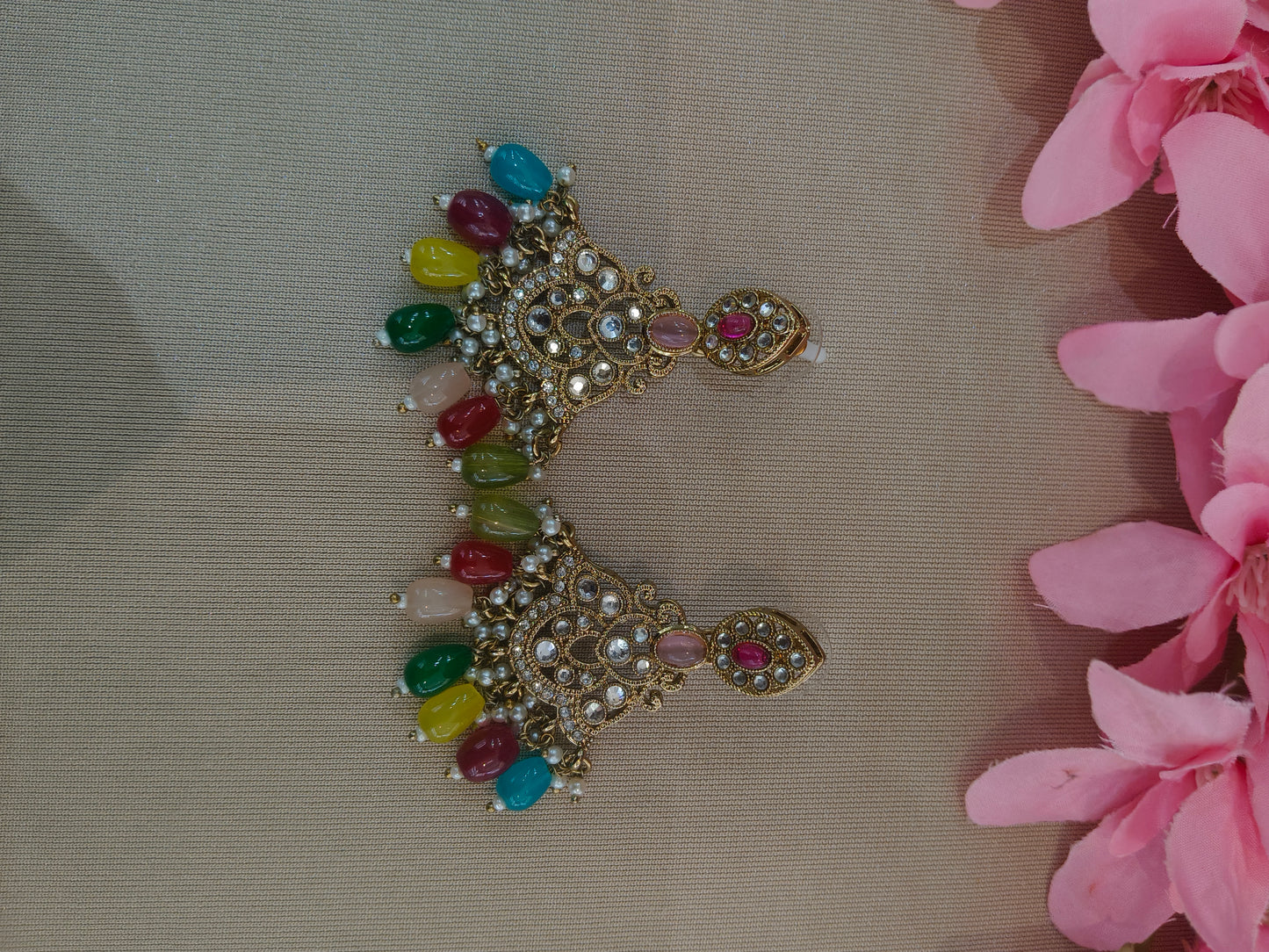 Antique  Kundan Bollywood Sonam Earrings