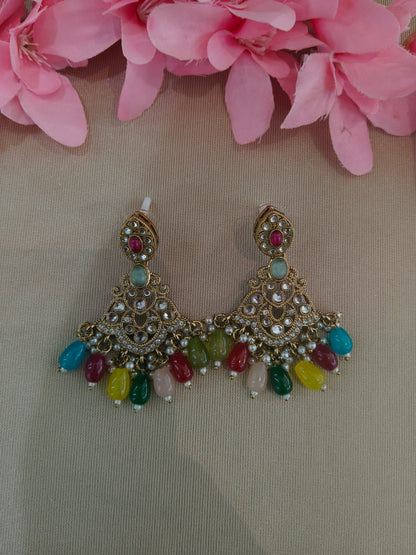 Antique  Kundan Bollywood Sonam Earrings