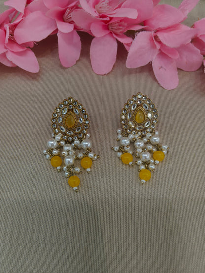 Antique  Kundan Bollywood Soti Earrings