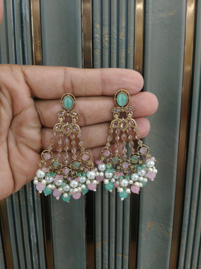 Indian Antique Gold Teji Earrings