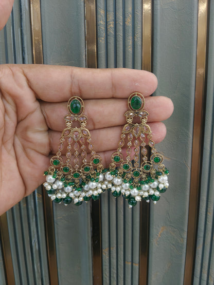 Indian Antique Gold Teji Earrings