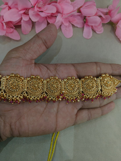 Gold Polki Necklace Jewellery Sonia Set