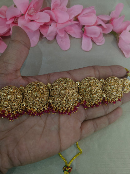 Gold Polki Necklace Jewellery Sonia Set