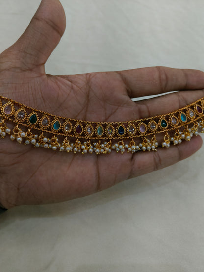 Multi Color Anklets Jhanjar Payal Alisa Jewellery