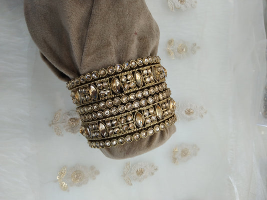 Indian bangles jewelry/Traditional bollywood jewelry/Antique gold bangles/Wedding bracelets