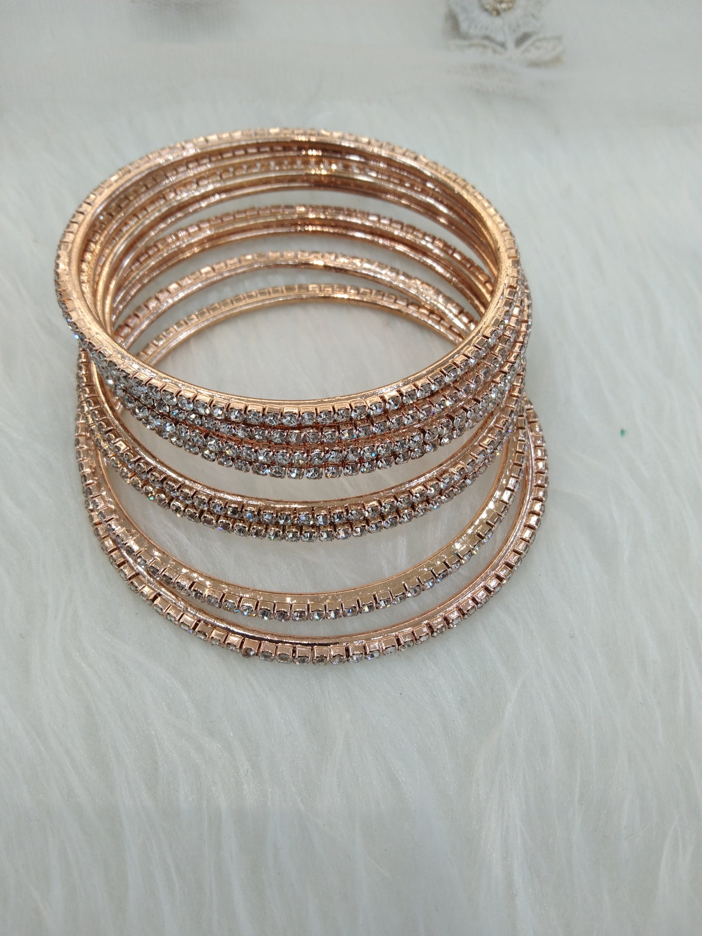 Indian bangles jewellery/Traditional bollywood jewellery/Rose gold bangles/Wedding bracelets