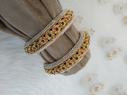 Indian bangles jewellery/Traditional bollywood jewellery/gold pair bangles/Wedding bracelets