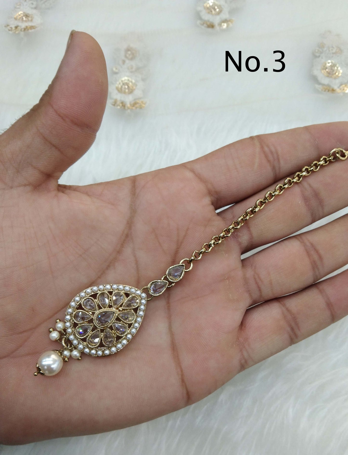 Tikka Tika Jewellery Indian Headpiece Jewelry/Dark gold HeadPiece Tikka Hair/ Maang Tikka gini Jewellery