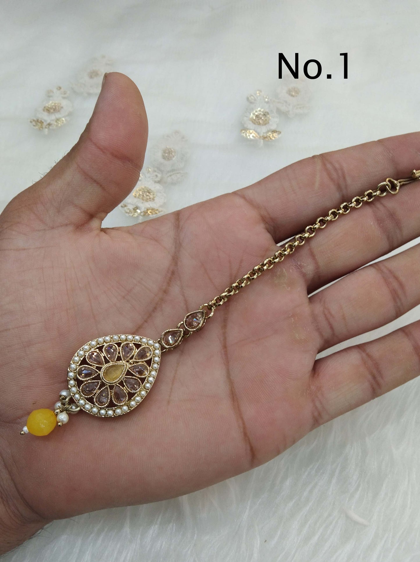 Tikka Tika Jewellery Indian Headpiece Jewelry/Dark gold HeadPiece Tikka Hair/ Maang Tikka gini Jewellery