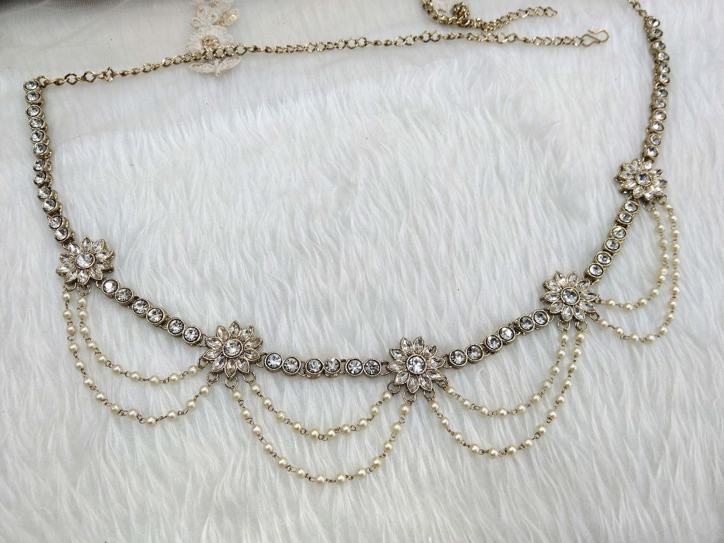 Antique Gold  Belt Sari Saree Belly Chain Jewellery Indian Kamarbandh Kamarband Belt Online