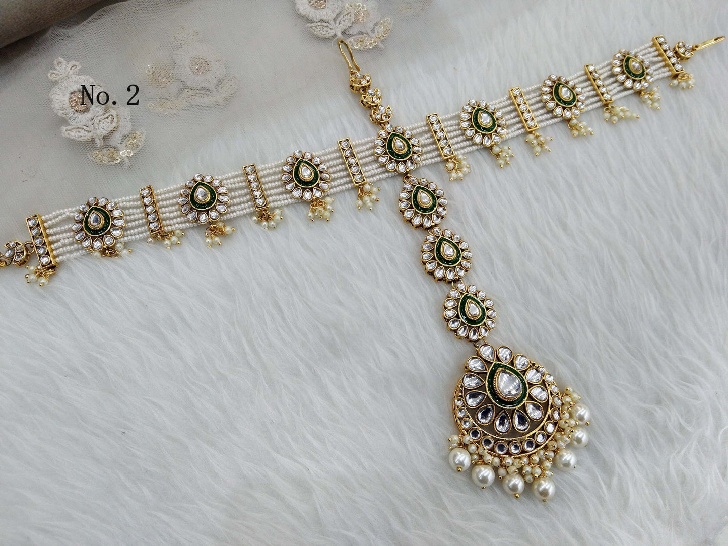 Indian Headpiece Matha Patti Head Chain/Bollywood Head Piece Tikka Hair chain/ Indian Head Jewellery/Pakistani Head Jewellery