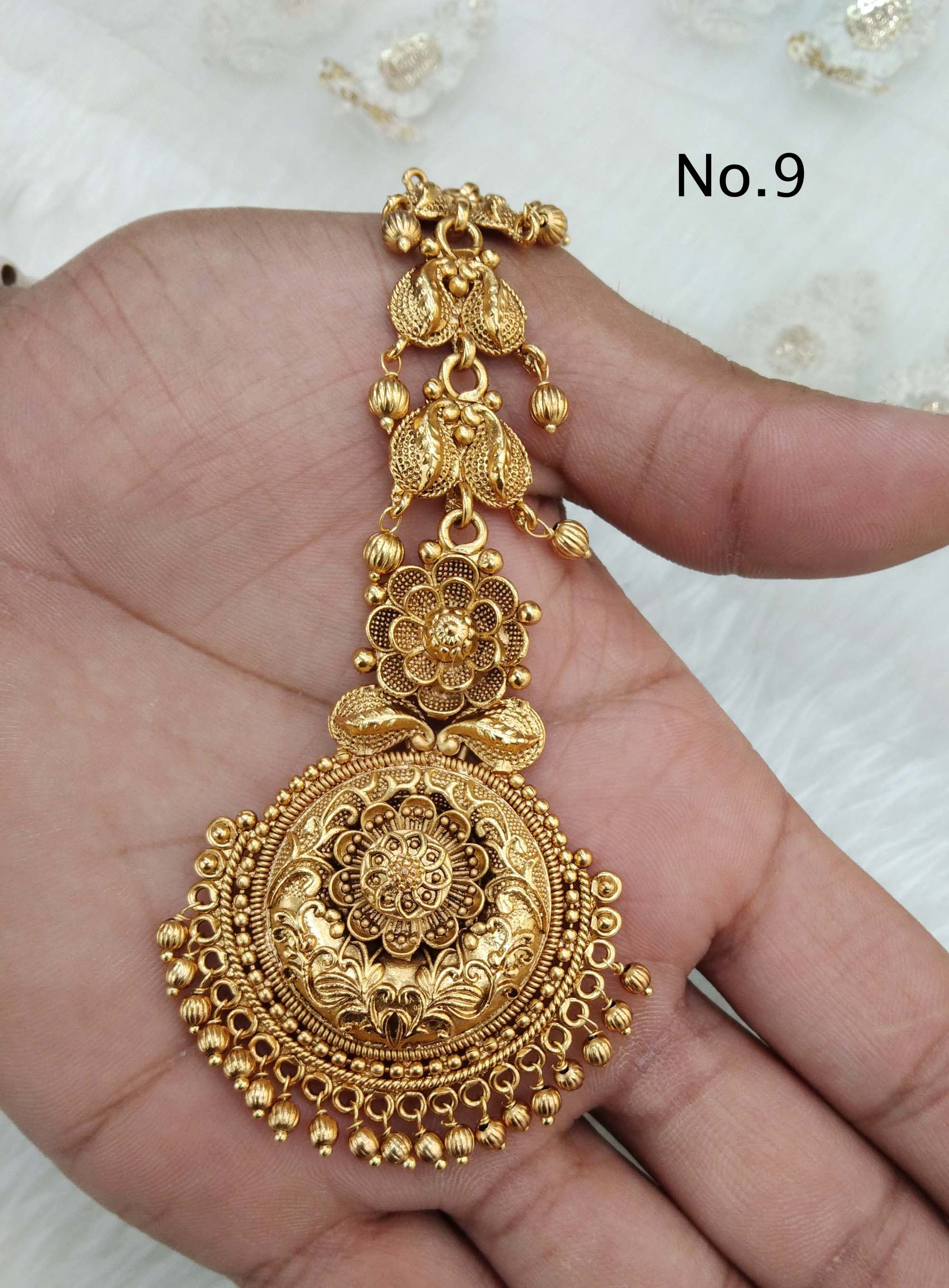 Indian hair jewelry tikka deals