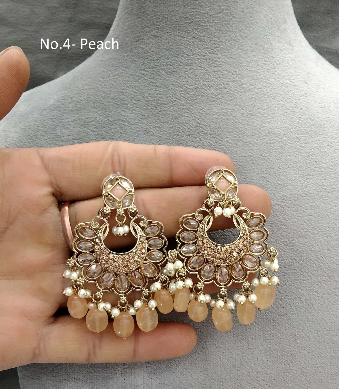 Indian Earrings Jewellery/ Earrings/ bollywood Earrings veni Set