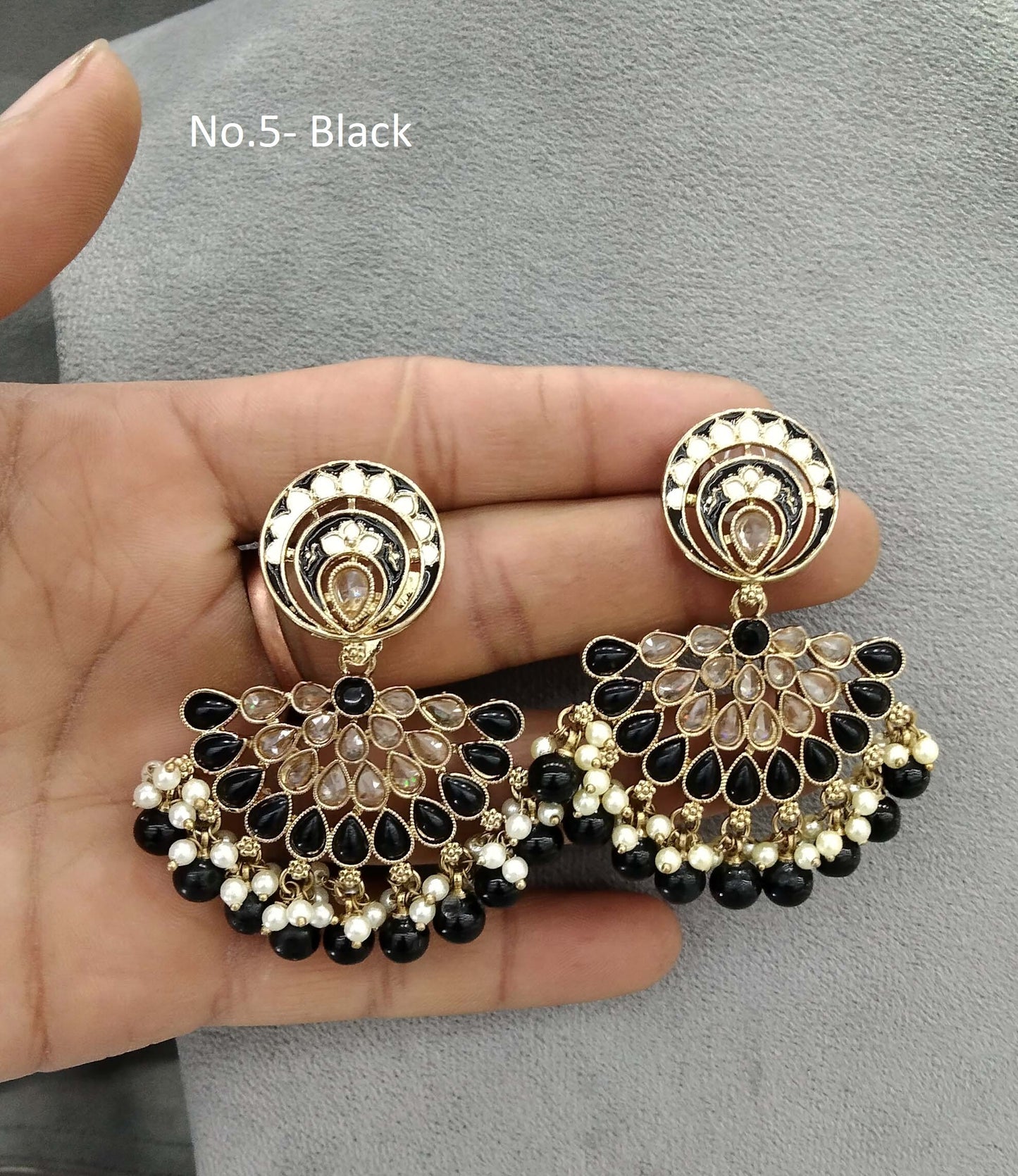 Indian Earrings Jewellery/ Earrings/ bollywood Earrings veni Set