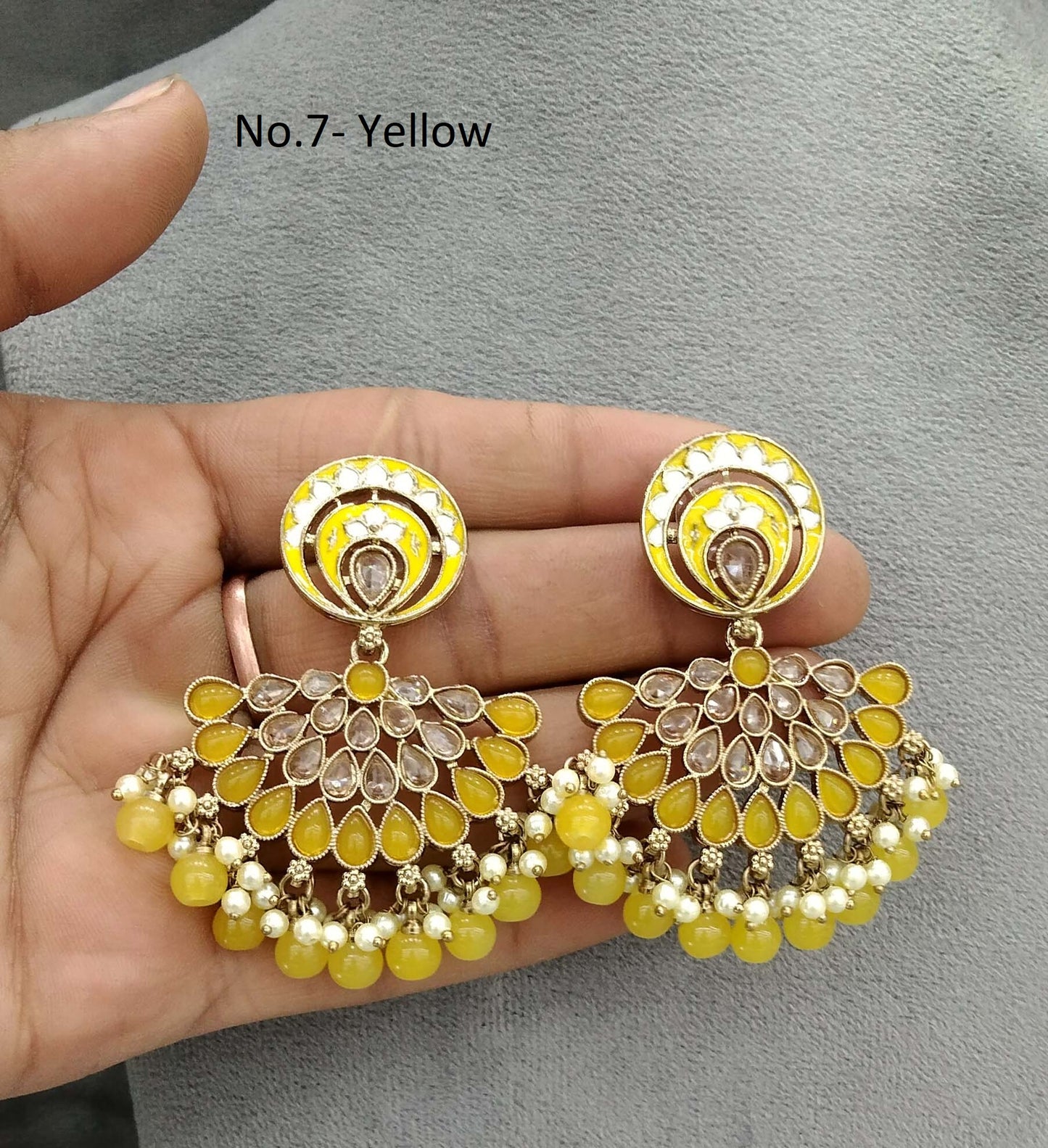 Indian Earrings Jewellery/ Earrings/ bollywood Earrings veni Set