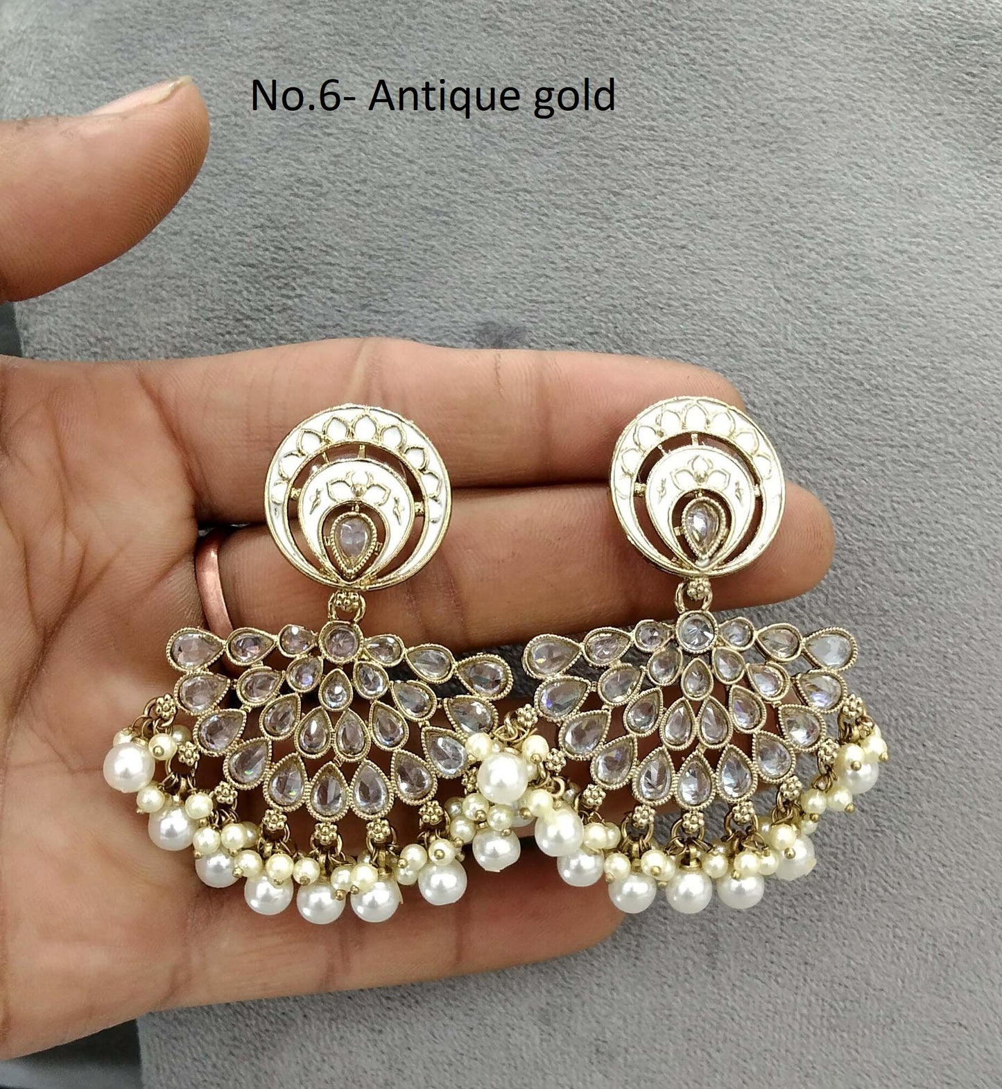 Indian Earrings Jewellery/ Earrings/ bollywood Earrings veni Set