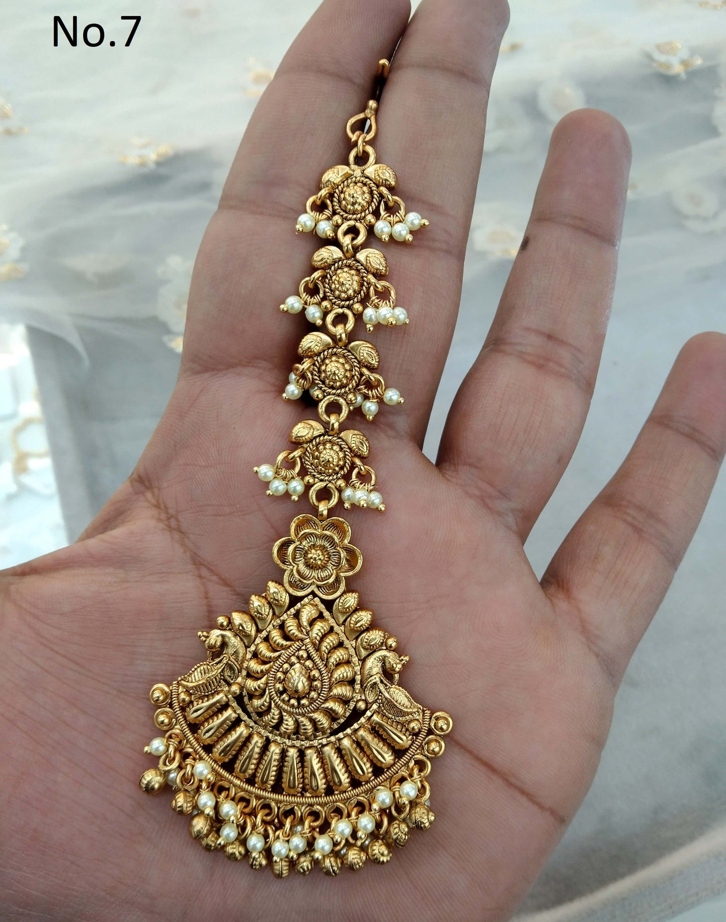 Gold polki Tika Tikka Jewellery Indian Headpiece Tikka toni Jewellery