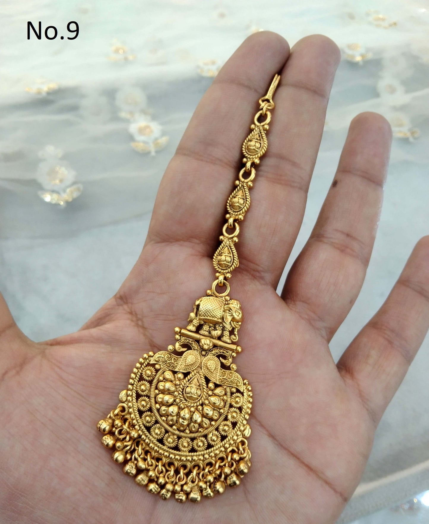 Gold polki Tika Tikka Jewellery Indian Headpiece Tikka toni Jewellery