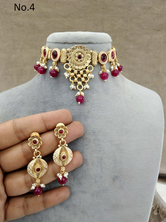 Choker Set / India polki  choker Jewellery set/Indian levit choker set