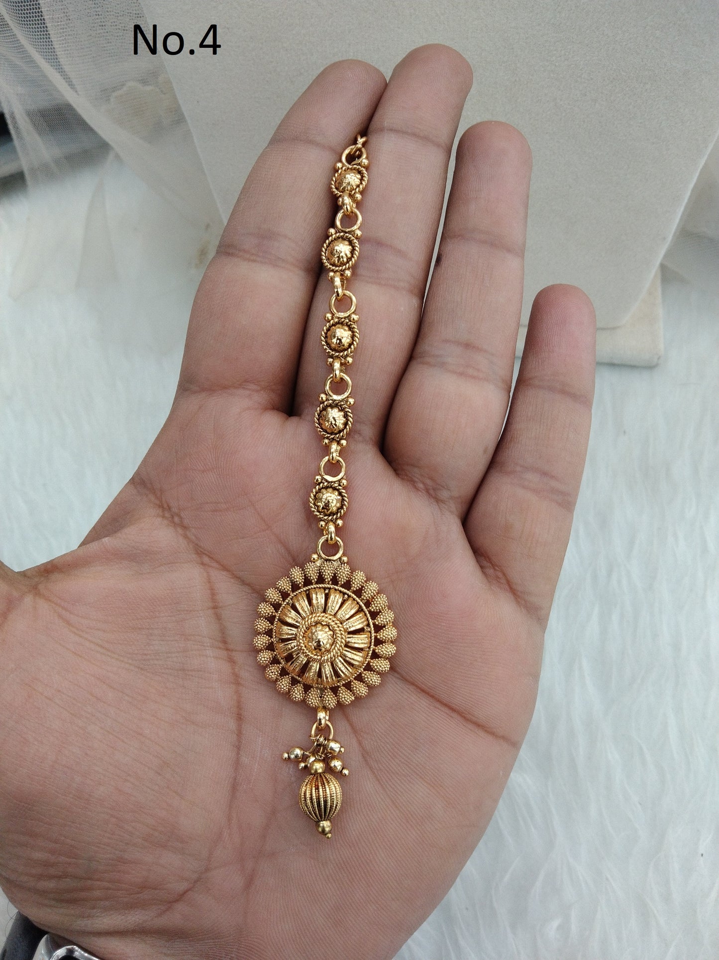 Gold polki Tika Tikka Jewellery Indian Headpiece Tikka toni Jewellery