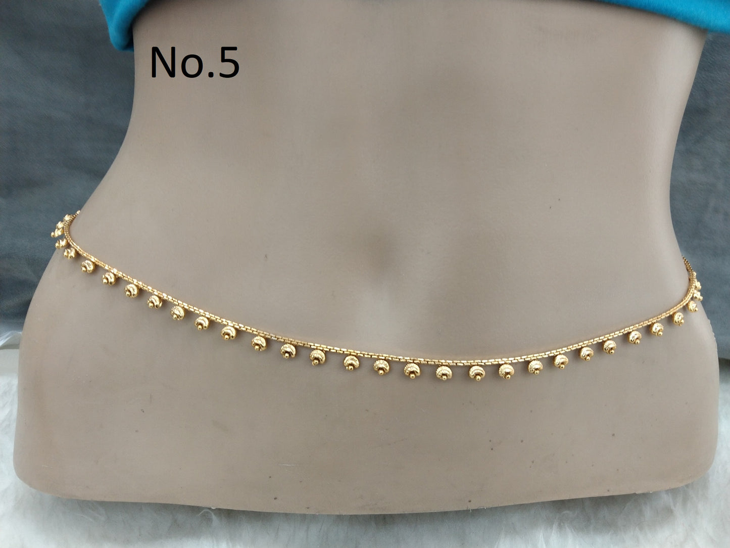 Waist Chain Gold Polki Belly Waist Sari Saree Chain Jewelry Indian Kamarbandh Kamarband Belt/Simple Body Chain Jewellery