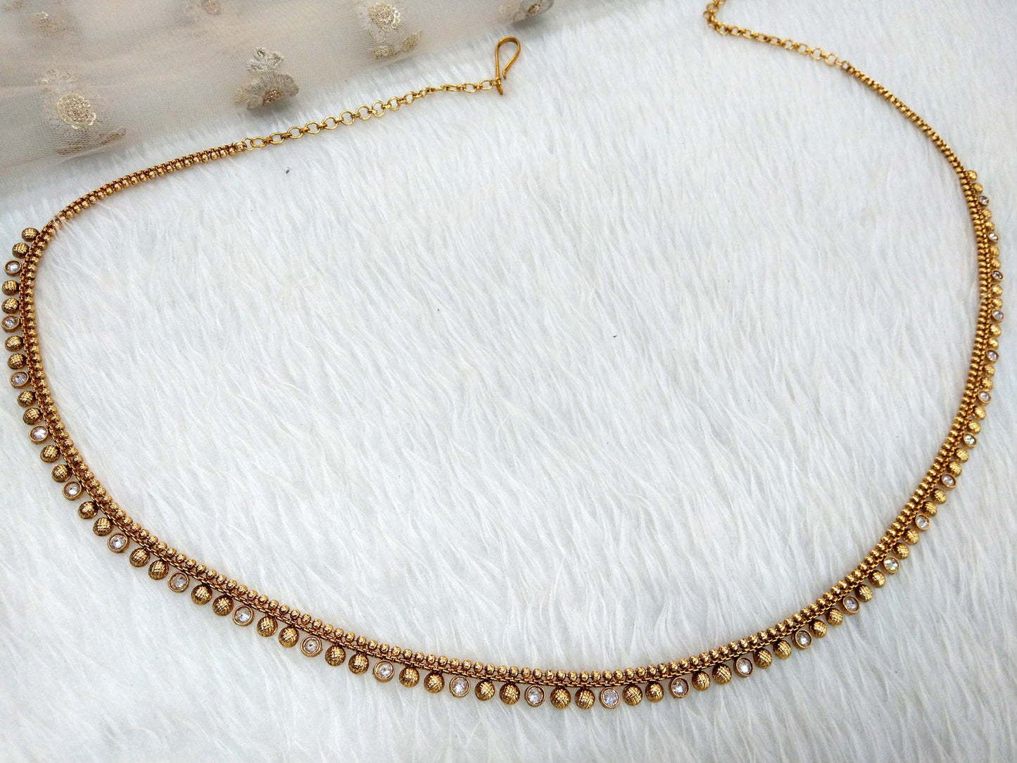 Gold Sari Saree Belly Chain Jewellery Indian Kamarbandh Kamarband Online