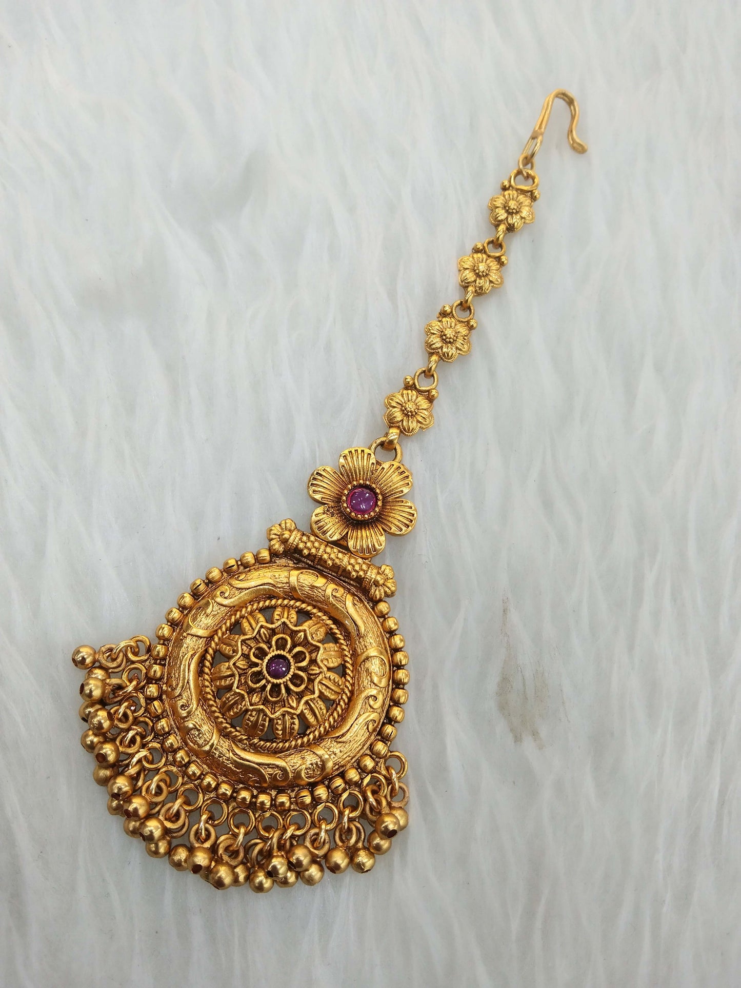 Gold polki Tika Tikka Jewellery Indian Headpiece Tikka toni Jewellery