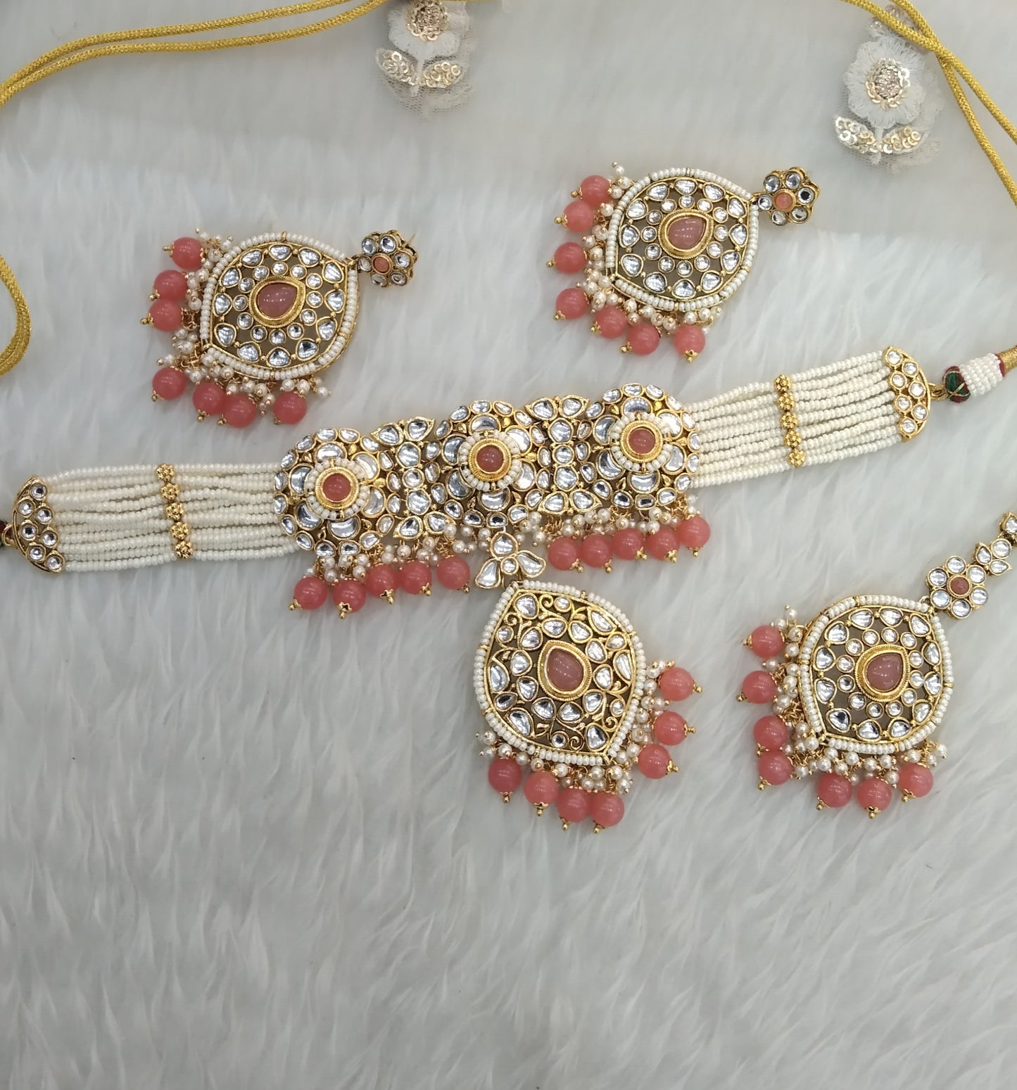 Gaajri Indian jewellery  kundan choker Raman  set