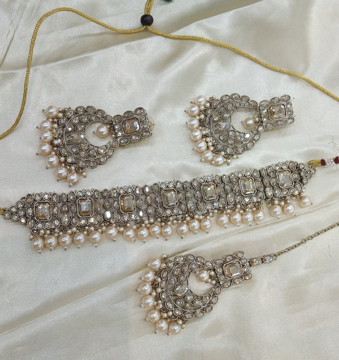 Antique Choker Indian ivaan jewellery set