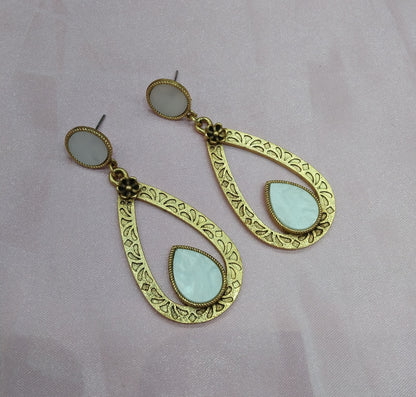 Brass  Bollywood Prabha Earrings