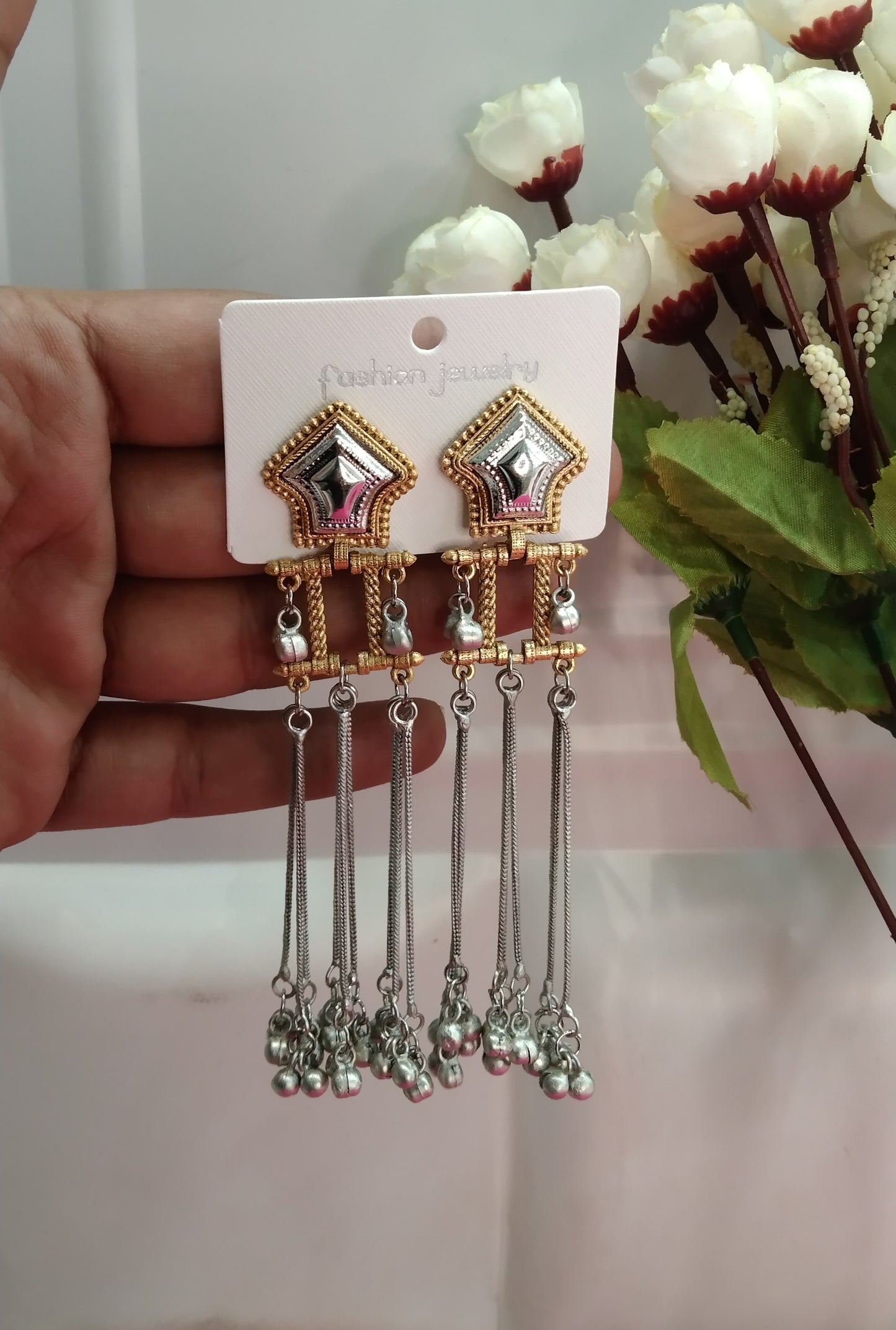 Brass  Bollywood Bhanshi Earrings