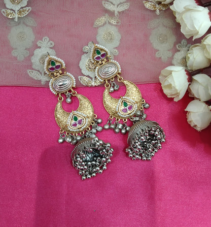 Brass Jhumka Bollywood  Kritika Earrings