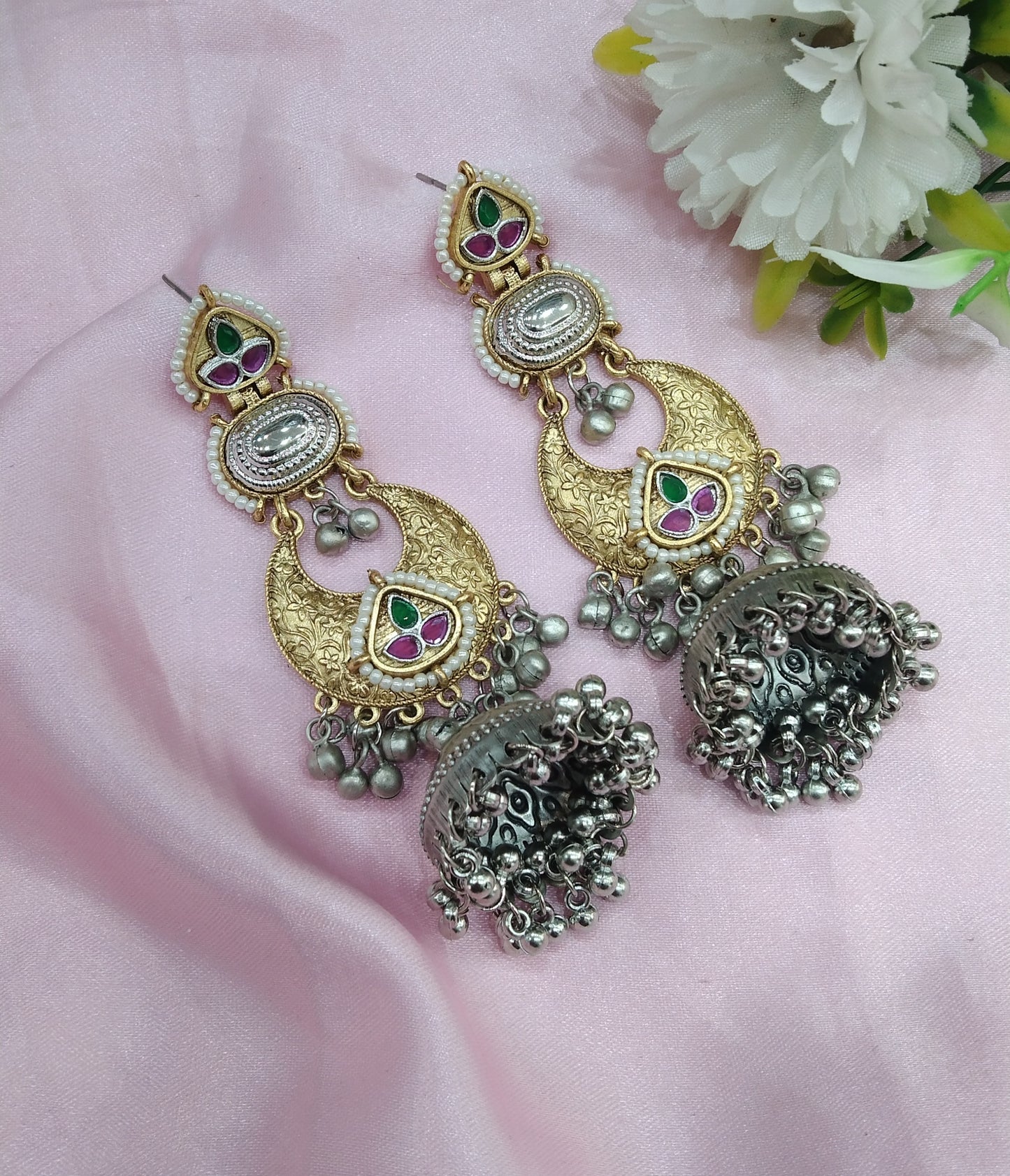 Brass Jhumka Bollywood  Kritika Earrings