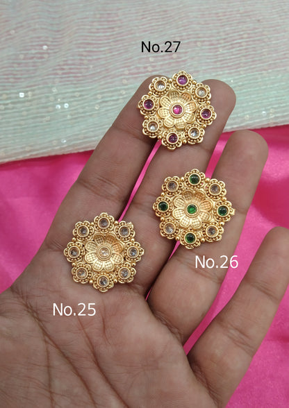 Gold Cocktail Indian Finger Rings