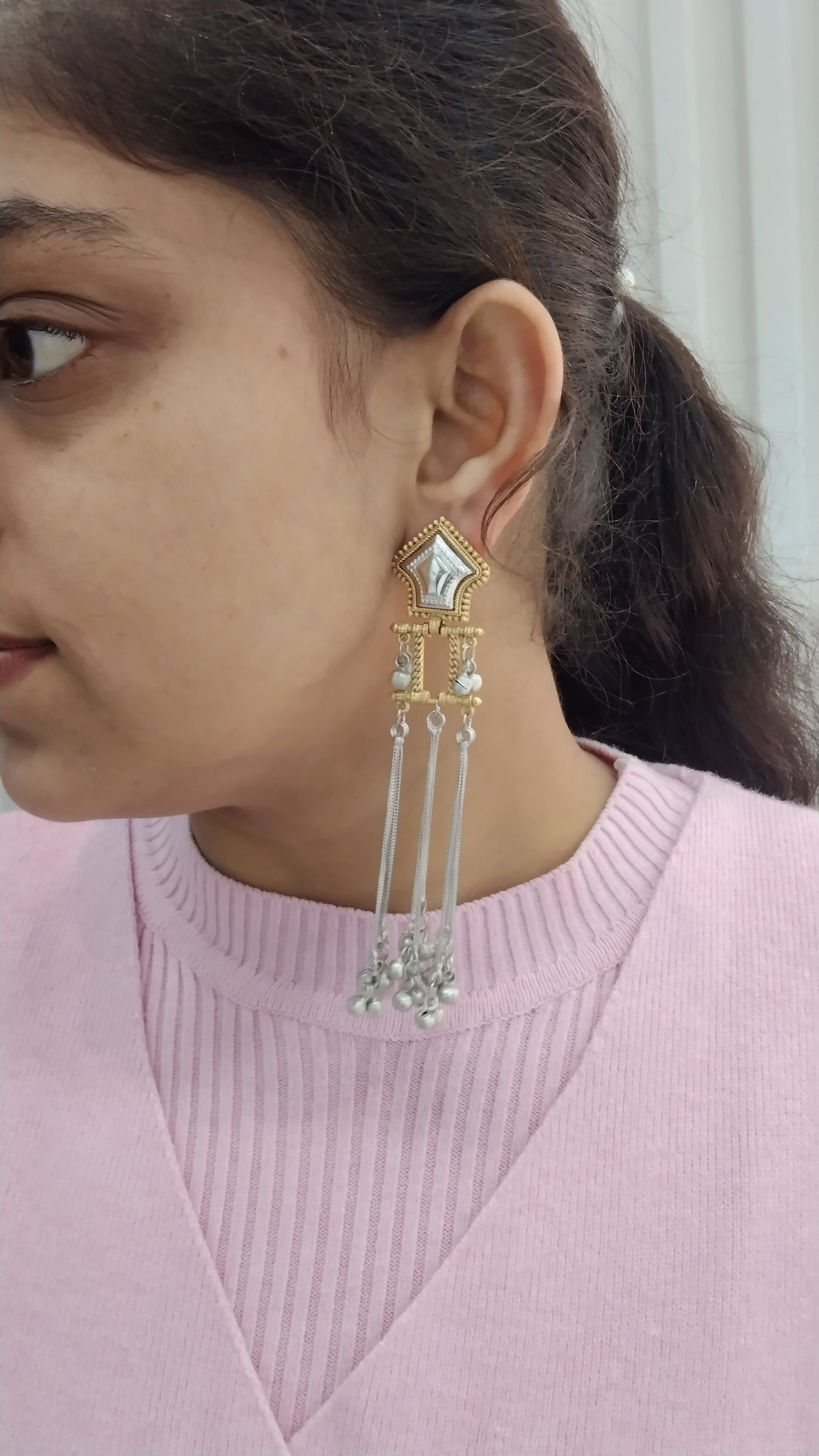 Brass  Bollywood Bhanshi Earrings