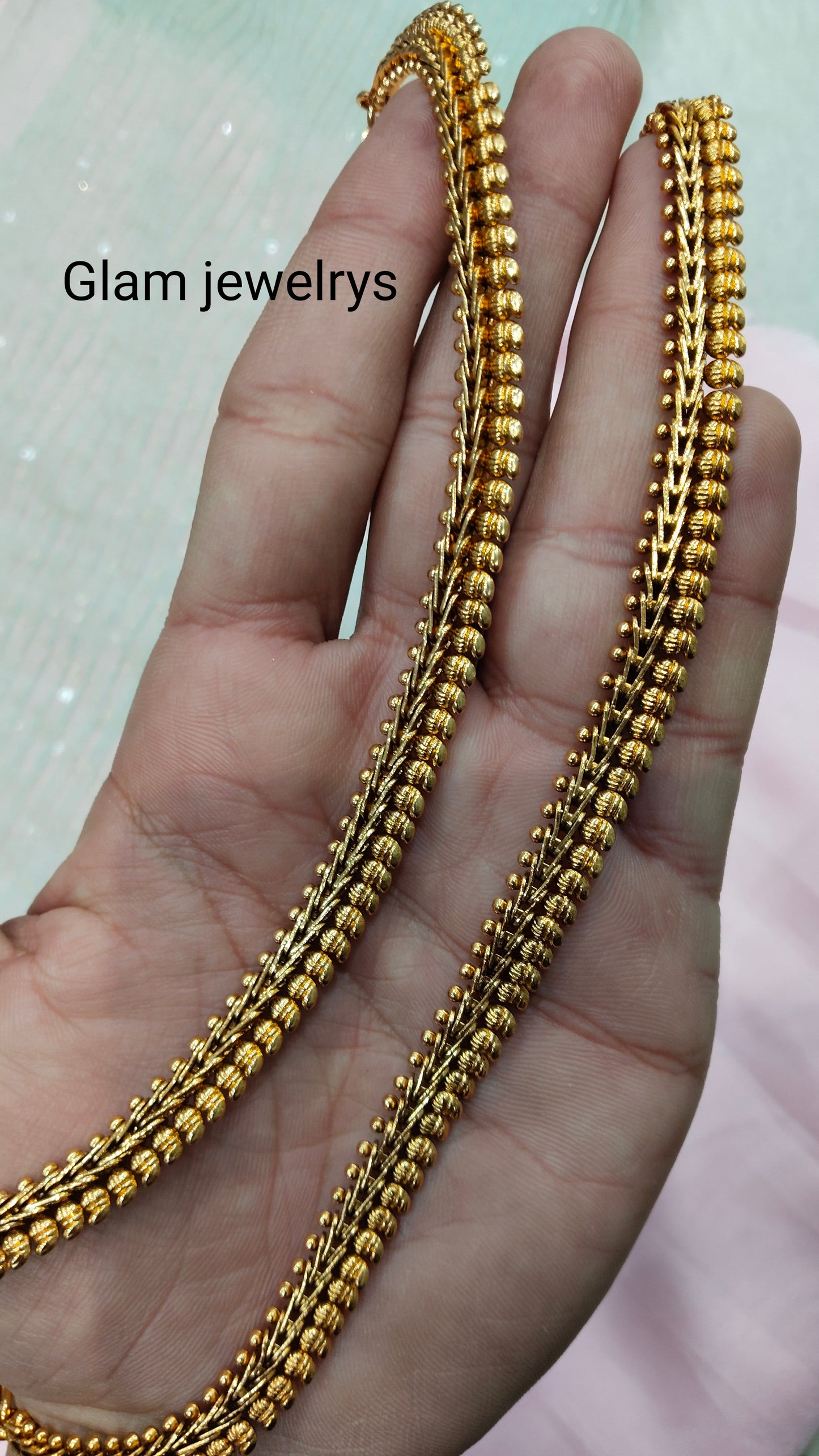 Gold Polki Anklets Jhanjar Payal Indian Jewellery Prince Set
