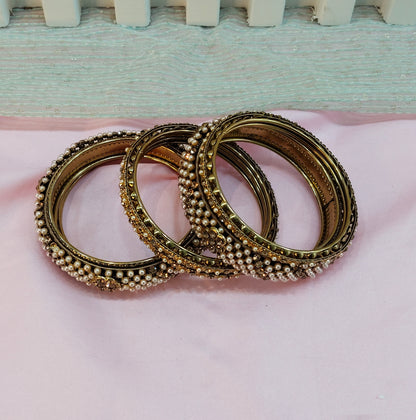 Indian bangles jewelry Set/Traditional bollywood jewelry/Antique gold bangles