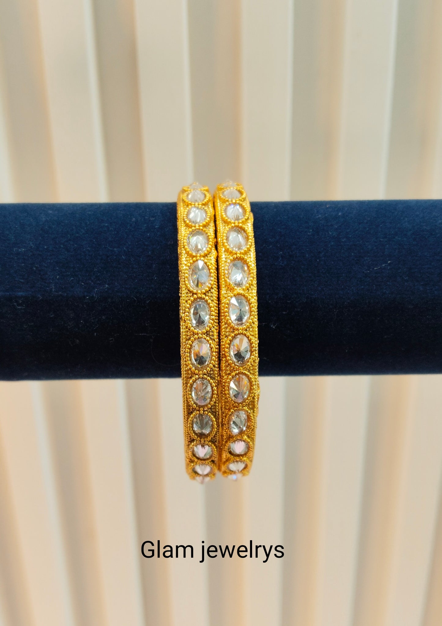 2.6 Size Indian bangles jewelry /Traditional bollywood jewelry/ Gold bangles