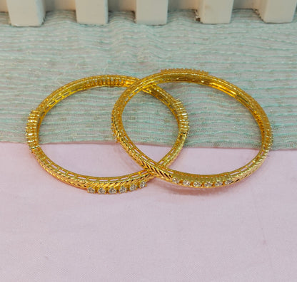 2.8 Size Indian bangles jewelry /Traditional bollywood jewelry/ Gold bangles
