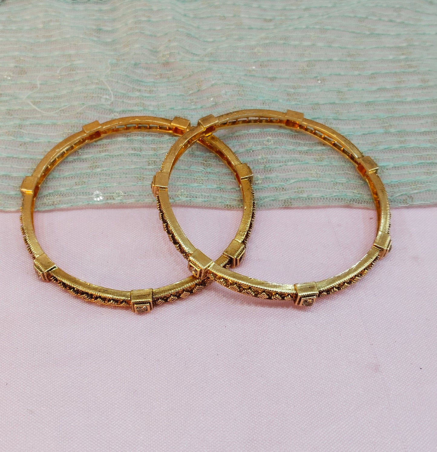 2.4 Size Indian bangles jewelry /Traditional bollywood jewelry/ Gold bangles