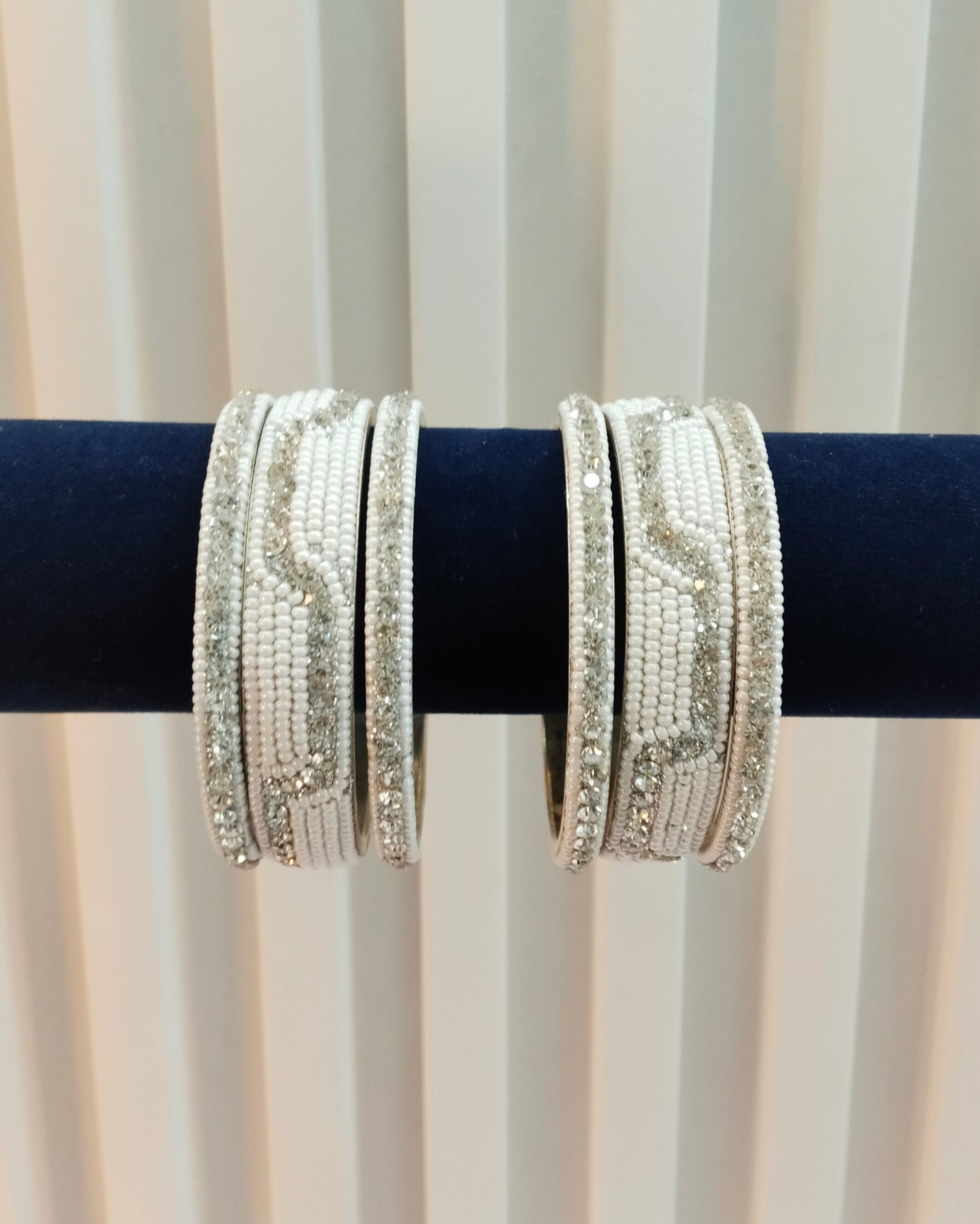 2.6 Size Indian bangles jewelry /Traditional bollywood jewelry/Silver White Antique bangles
